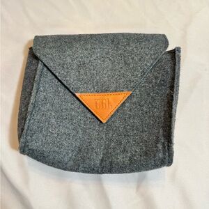 JBL Gray Felt Pouch with Orange Accent